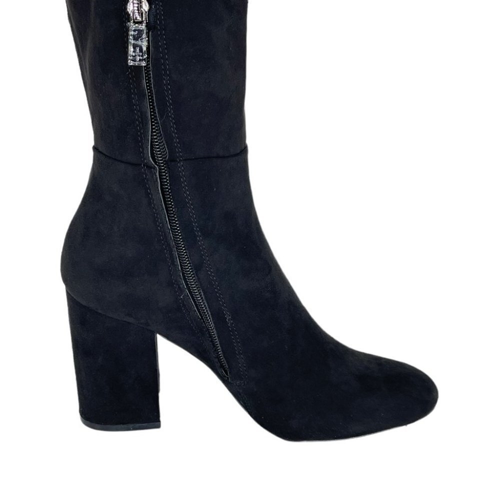 Kenneth Cole Reaction Corie Lace Microsuede Knee High Womens Size 10M - Picture 6 of 10